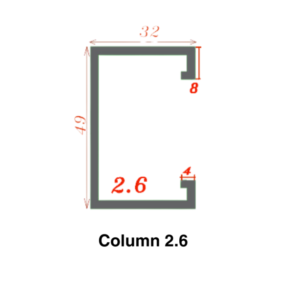 L3 C- CHANNEL (2.6mm)