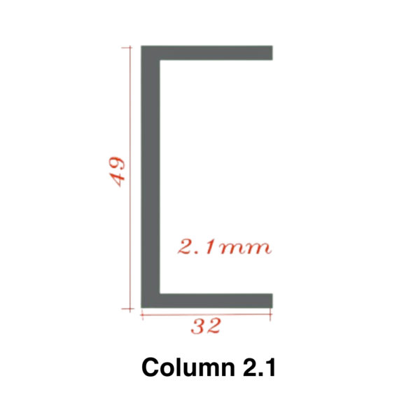 L3 U- CHANNEL (2.1mm)