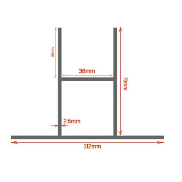 V1 SQUARE PIPE WITH U CHANNEL