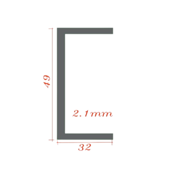 V1 SQUARE PIPE WITH U CHANNEL - Image 2