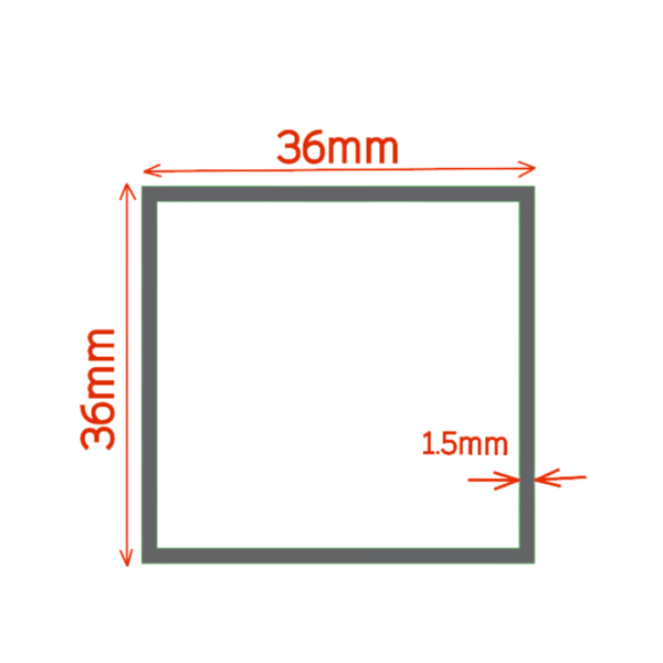 V1 SQUARE PIPE WITH U CHANNEL - Image 3